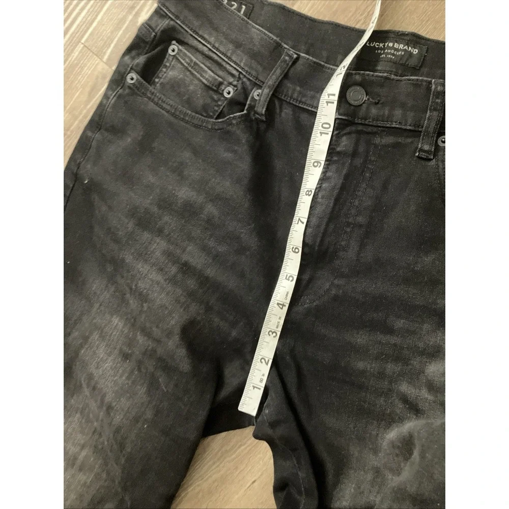 Lucky Brand Mens 221 Straight Leg Jeans Denim Black Jeans Size 34x32